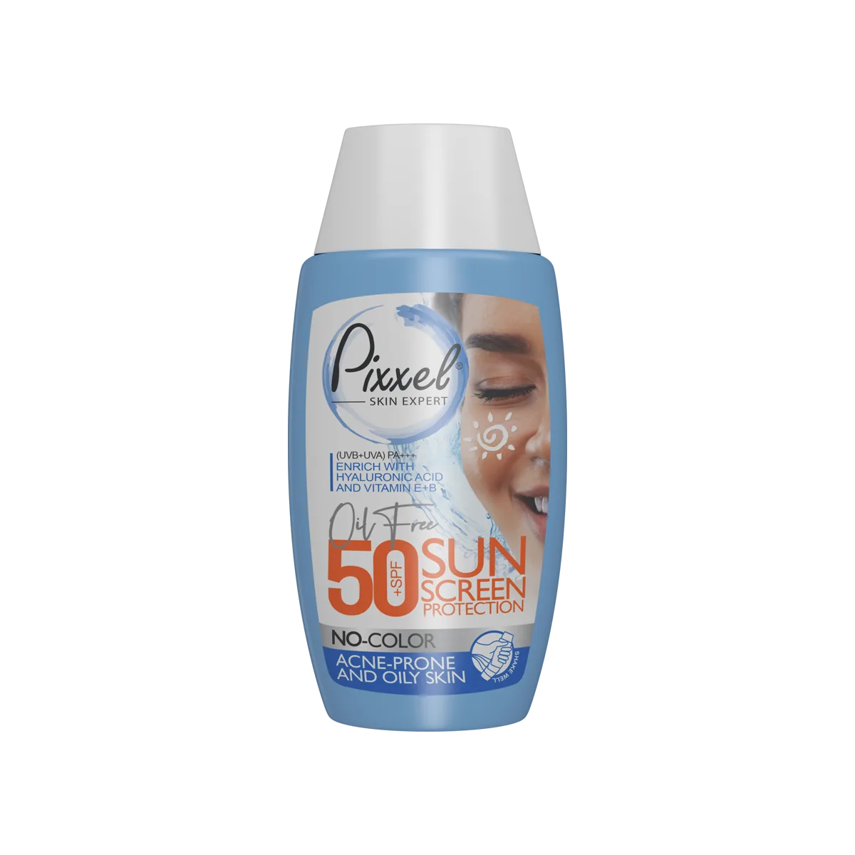 کرم ضدآفتاب بیرنگ پیکسل SPF50 مدل Oily Acne-Prone Skin